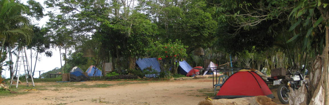 Camp site on top of Samui.