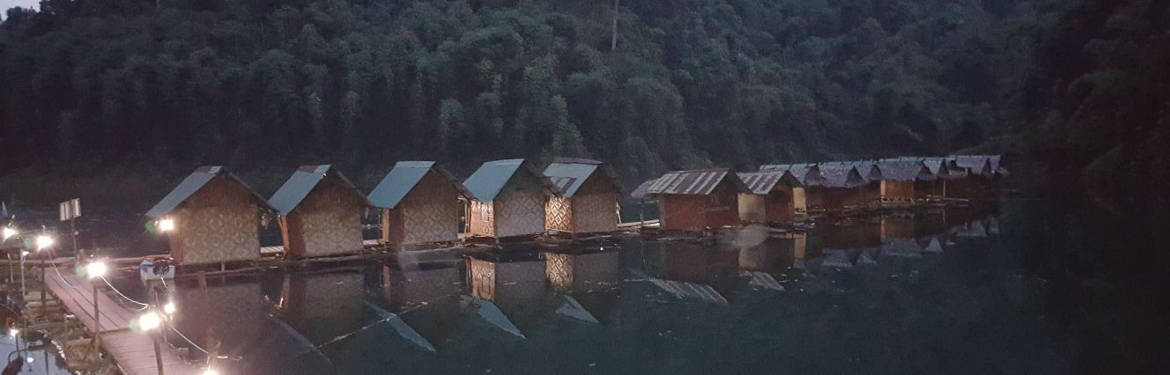 Evening at the Raft House - Khao Sok