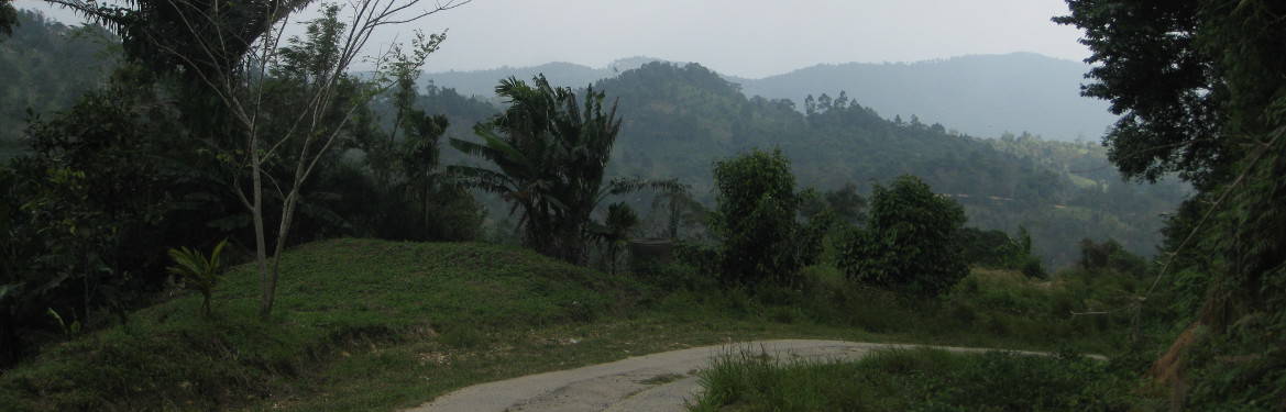 Following the mountain ridge offering stunning views