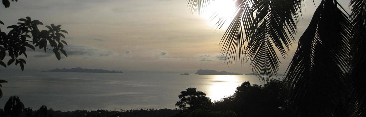 Hiking on Samui - Sunset starting