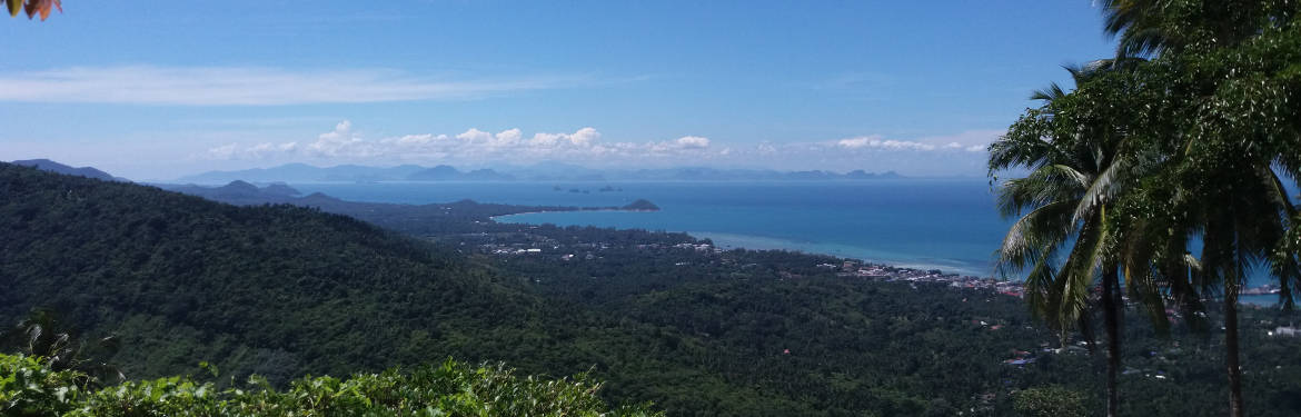 View over the west side of Samui