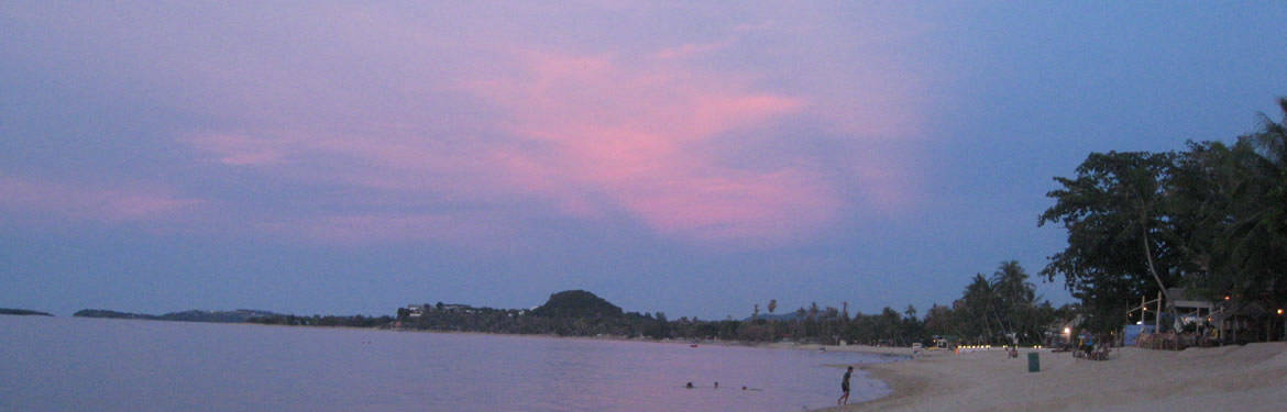 Koh Samui - Sunset over Meanam Beach